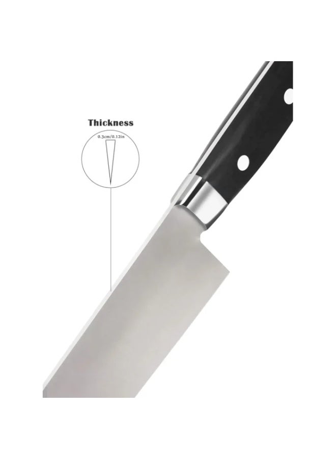 PICASO Cooking Knife, 10.6 inch Pro Kitchen Knife Forged from Japanese Molybdenum Vanadium steel, Ultra-sharp Classic Cooks Knife Balanced Ergonomic Handle & Sheath–Safe for Home Kitchen - Image 4